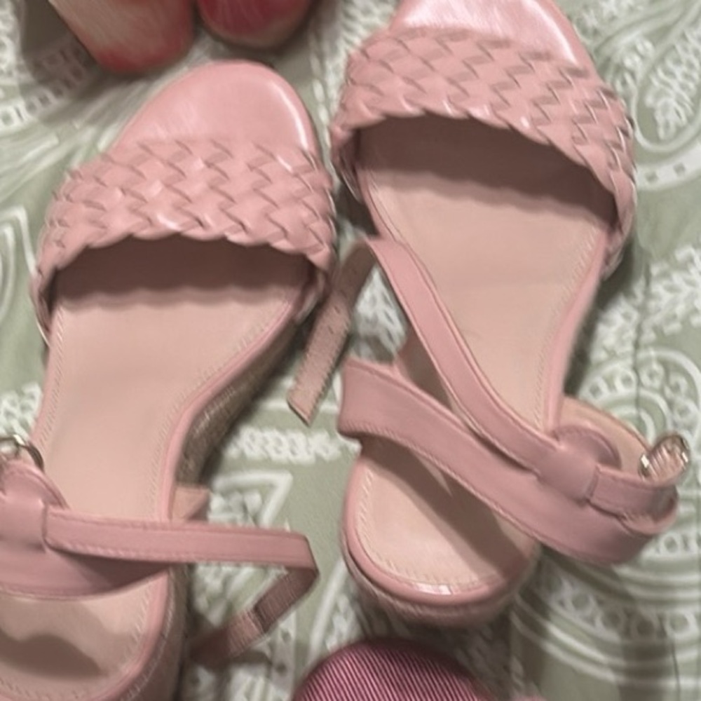 Women's Pink Braided Sandals